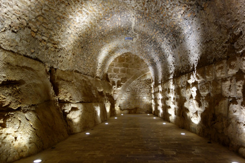 Prostory v hradě Ajloun